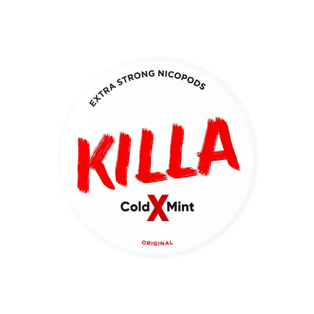 KILLA Cold X Mint – can of nicotine pouches