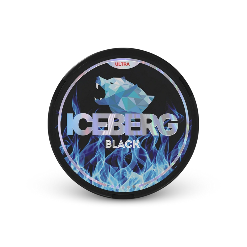 Iceberg Black – can of nicotine pouches