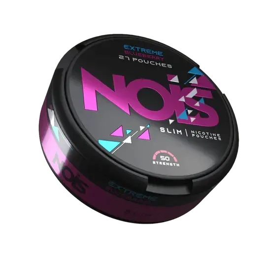 Nois Extreme Blueberry Slim Σακουλάκια Νικοτίνης, Ισχύς 50mg, 27 Σακουλάκια σε Μαύρο Κουτί