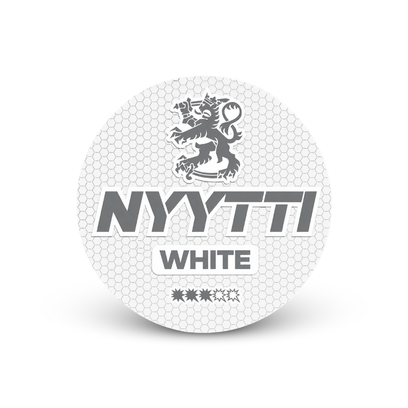 Nyytti White – can of nicotine pouches