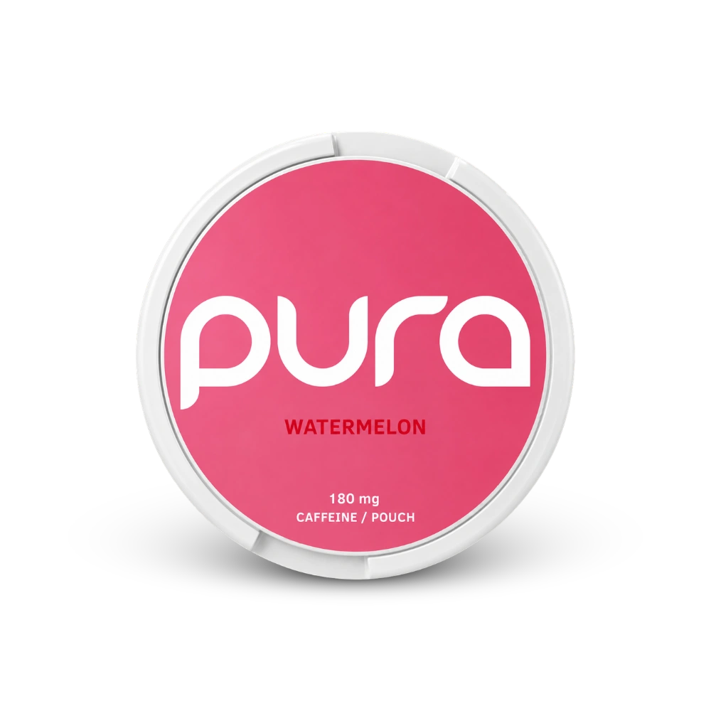 Pura Energy Watermelon 180mg – can of nicotine pouches