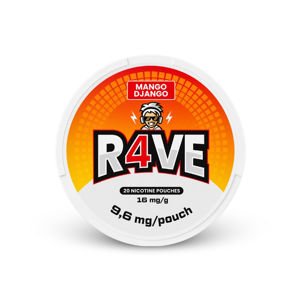 RAVE Mango Django 16MG – can of nicotine pouches