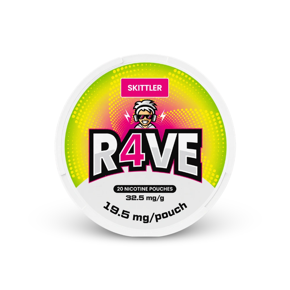 RAVE Skittler 32.5 – can of nicotine pouches