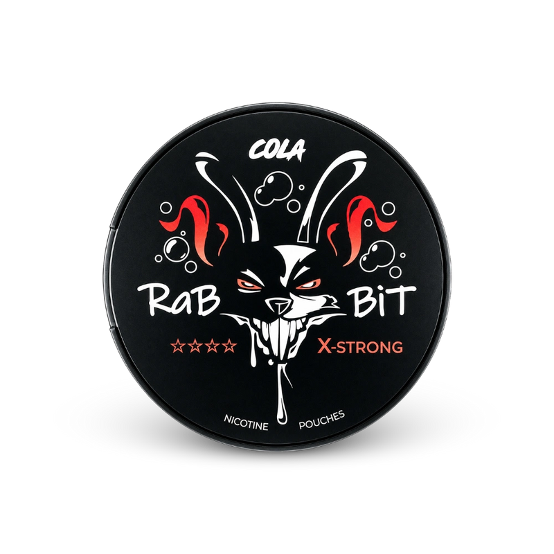 Rabbit Cola – can of nicotine pouches