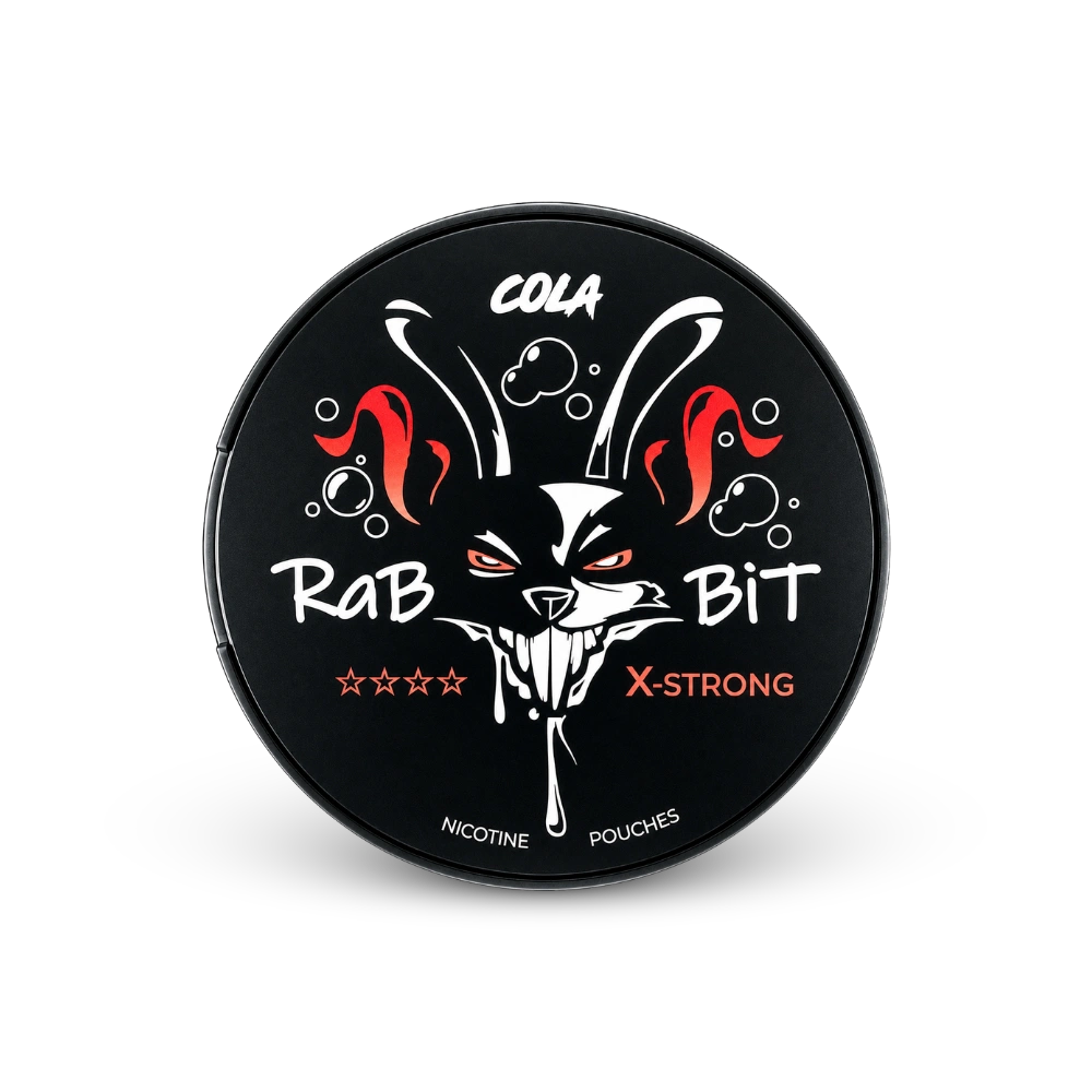 Rabbit Cola – can of nicotine pouches