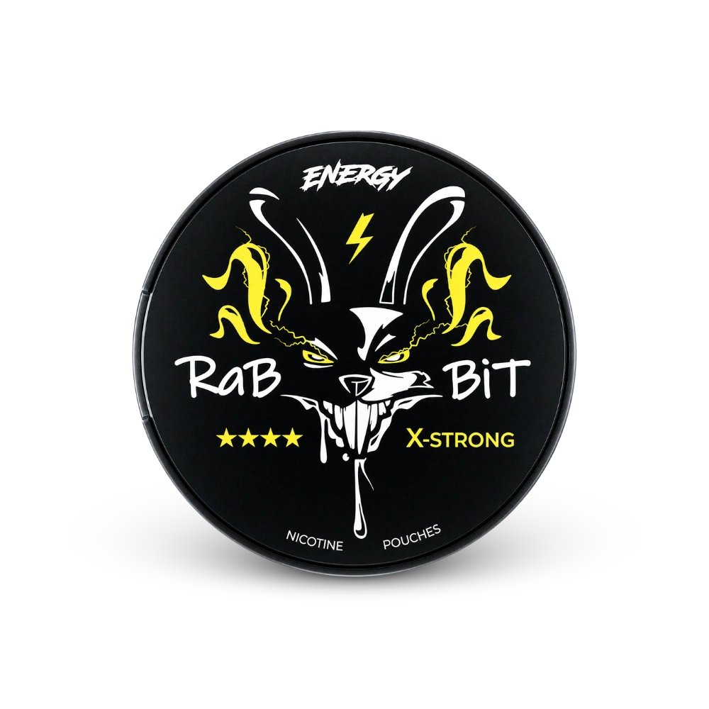 Rabbit Energy – can of nicotine pouches