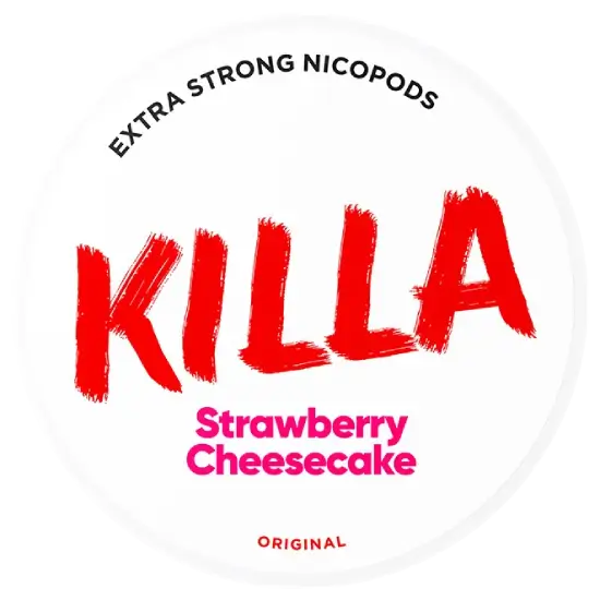 KILLA Strawberry Cheesecake – lata de bolsas de nicotina