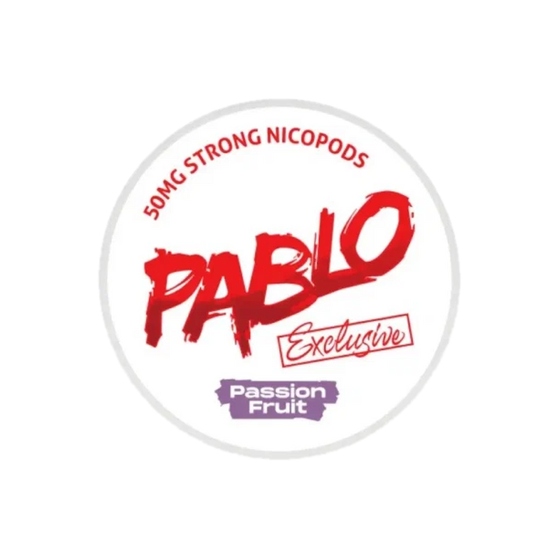 PABLO Exclusive Passion Fruit Strong – lata de bolsitas de nicotina