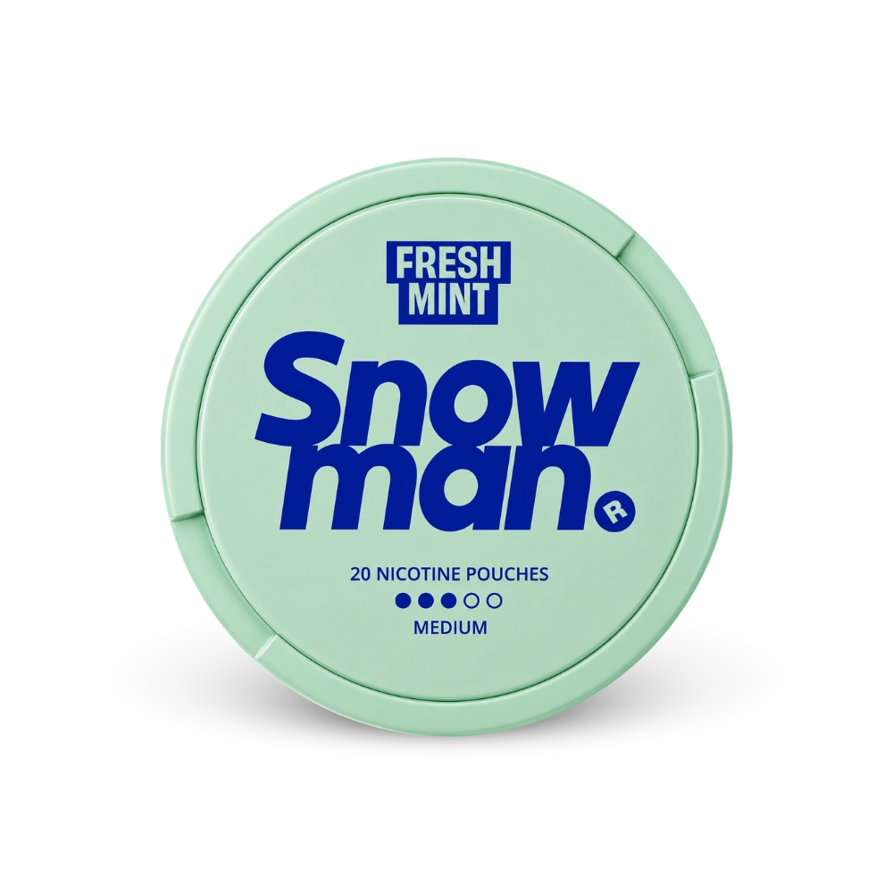 Snowman Fresh Mint 9mg – can of nicotine pouches