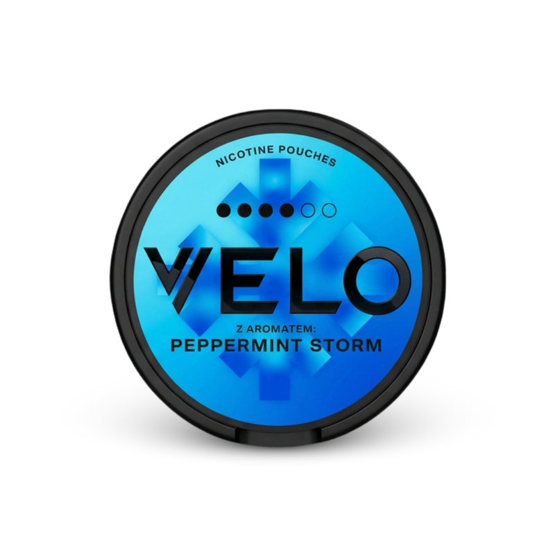 VELO Peppermint Storm – κουτί σακουλακίων νικοτίνης