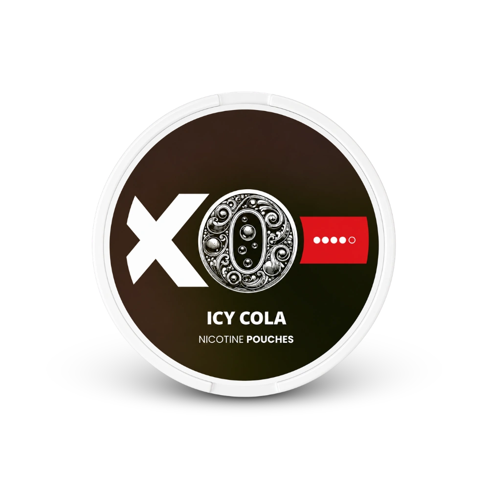 XO Icy Cola – can of nicotine pouches
