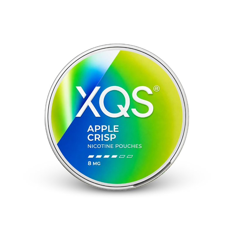 XQS Apple Crisp Slim Strong – can of nicotine pouches