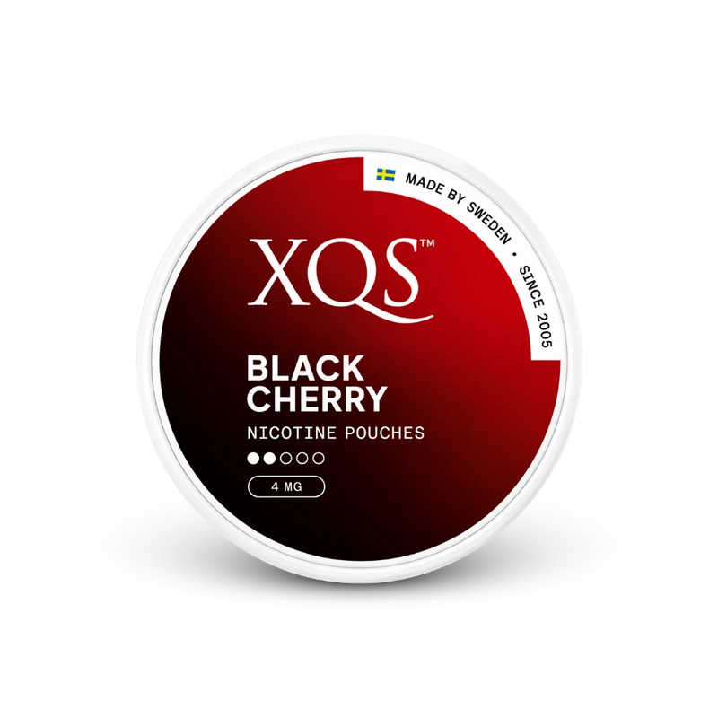 XQS Black Cherry Slim Light – can of nicotine pouches