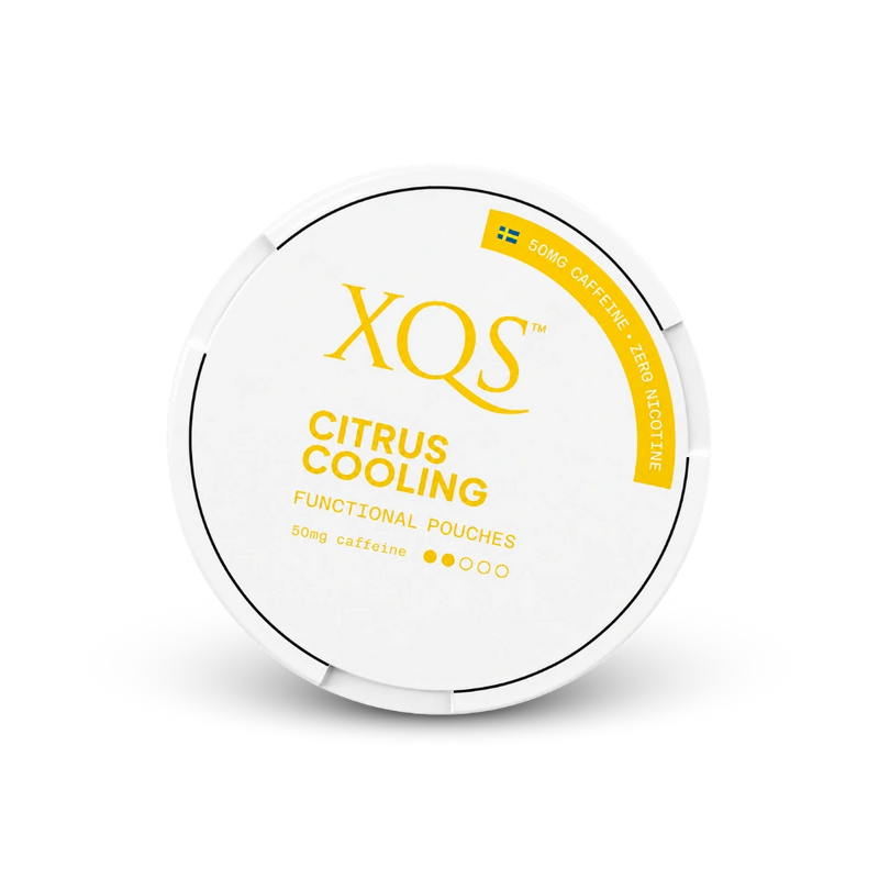 XQS Citrus Cooling Zero – can of nicotine pouches
