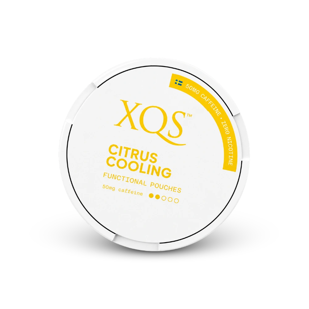 XQS Citrus Cooling Zero – can of nicotine pouches