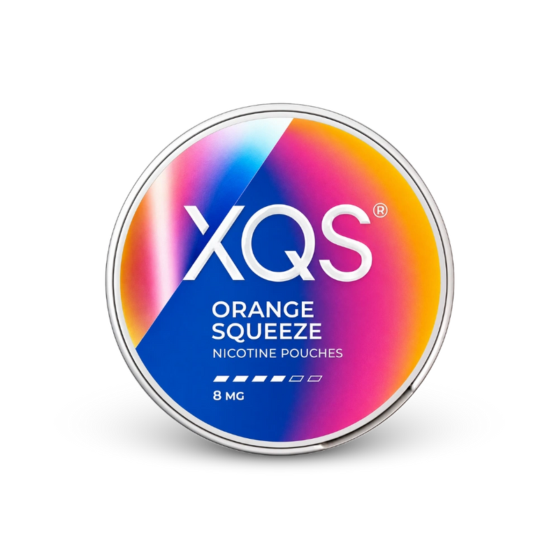 XQS Orange Squeeze Slim Strong – can of nicotine pouches