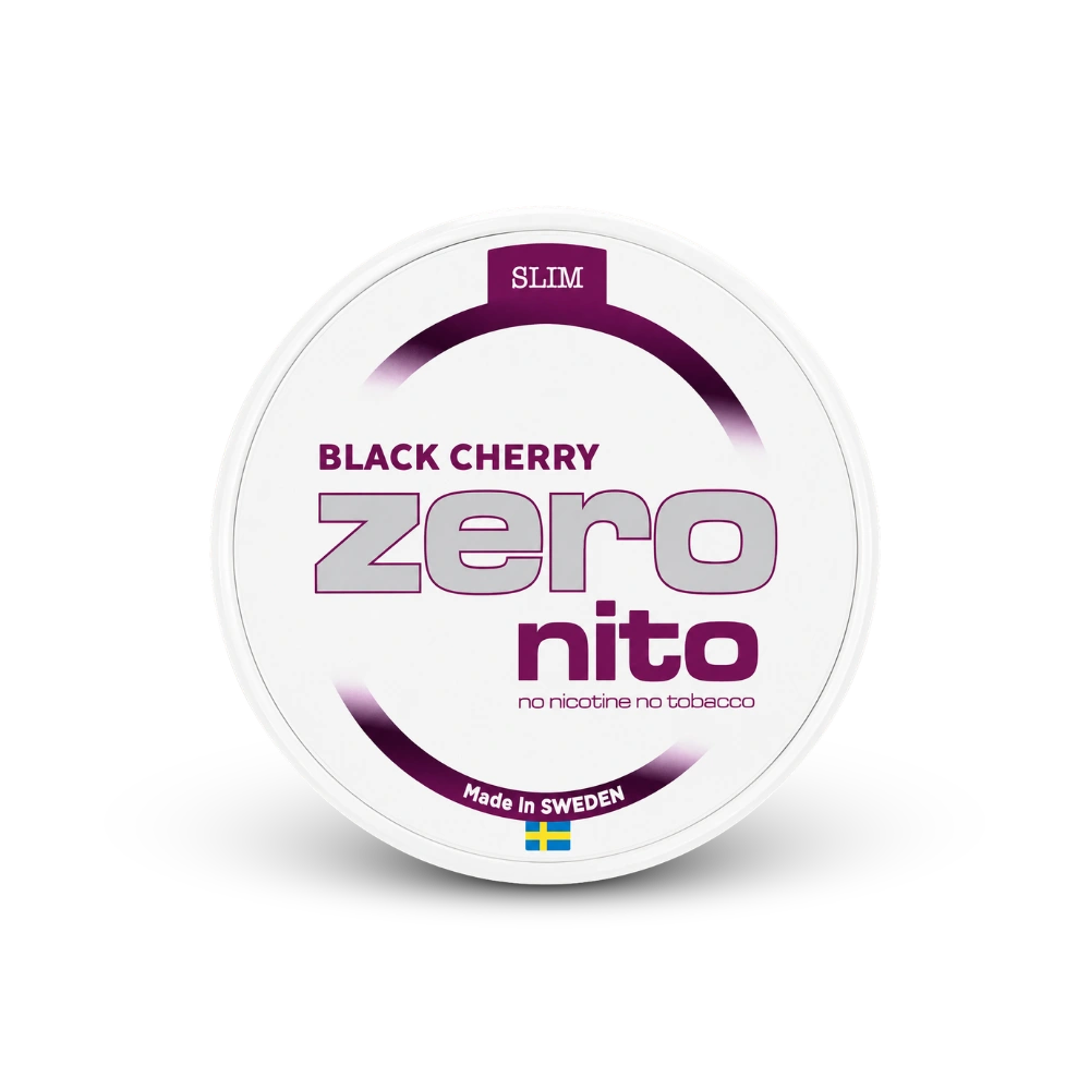 Zeronito Black Cherry Slim – can of nicotine pouches