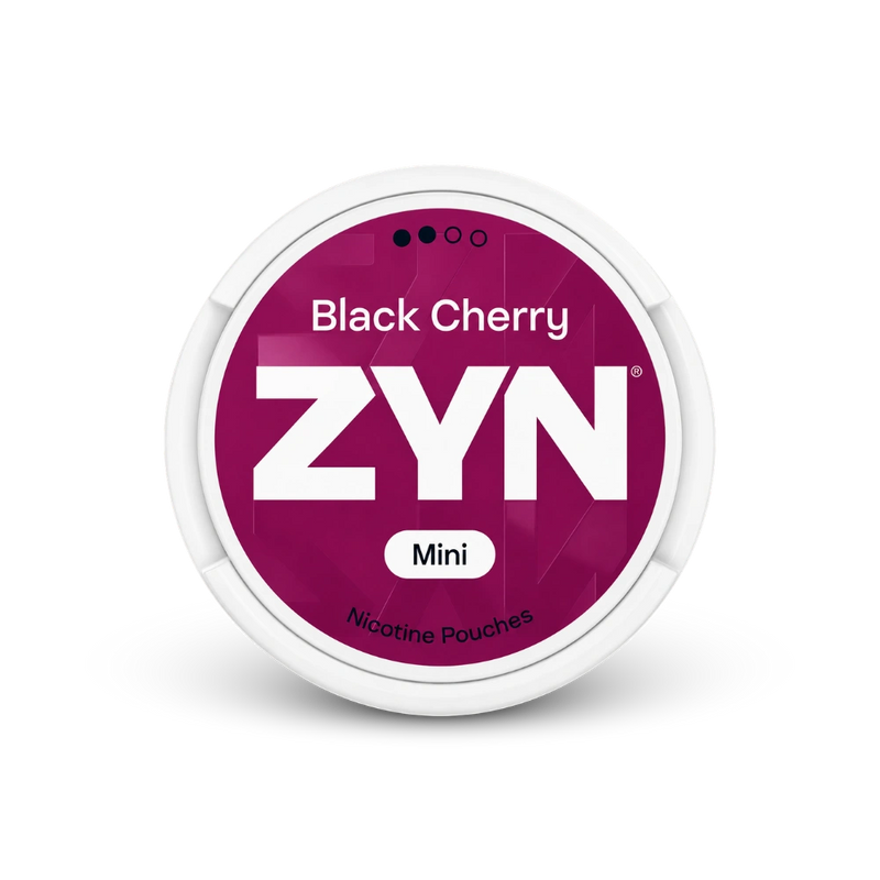 Zyn black cherry mini S2 – lata de sachês de nicotina
