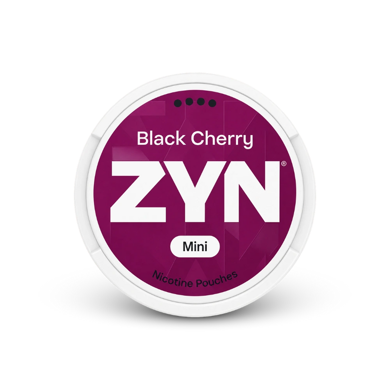 Zyn black cherry mini S4 – lata de sachês de nicotina