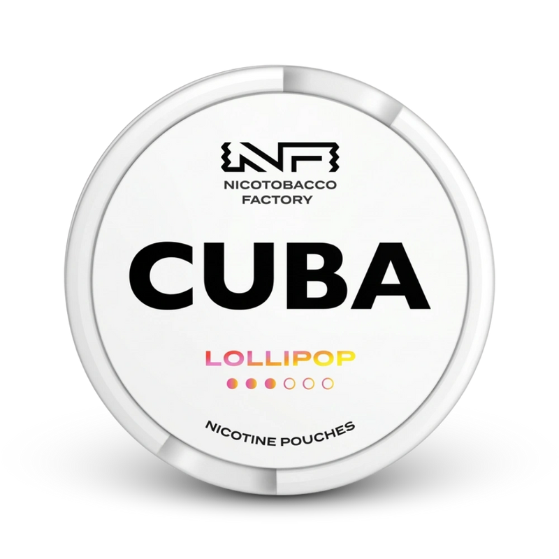 Cuba Lollipop Nicotine Pouches Dose von Nicotobacco Factory mit Lollipop-Geschmack