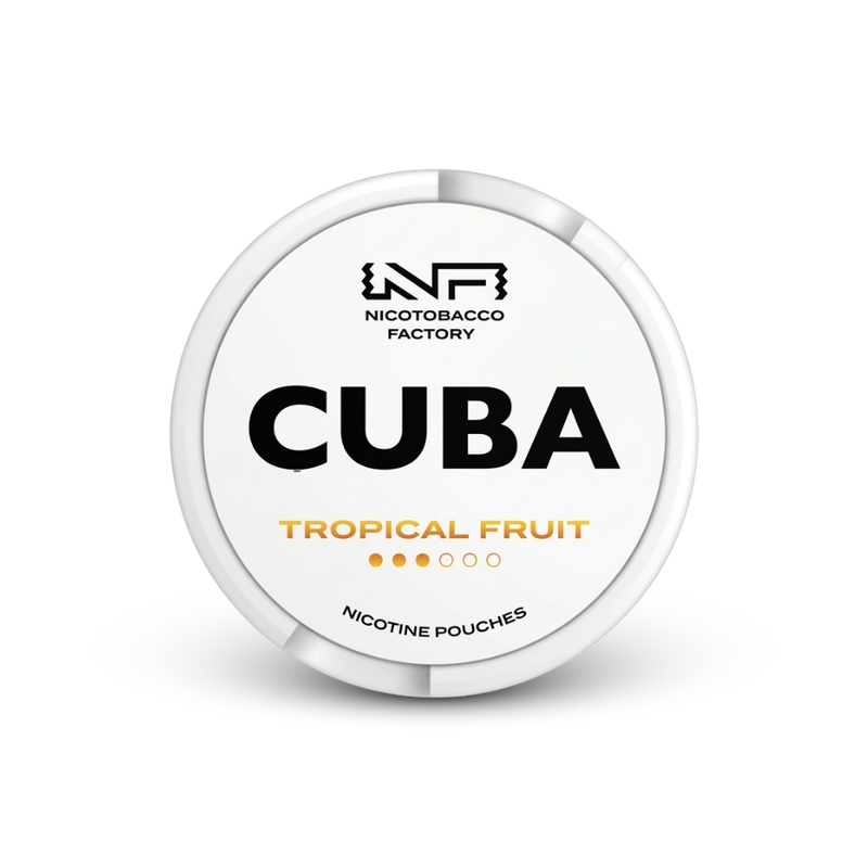 Cuba White Tropical Fruit – can of nicotine pouches