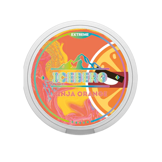 Iceberg Ninja Orange Nicotine Pouches Extreme, Orange-Eis-Aroma, 20er Dose