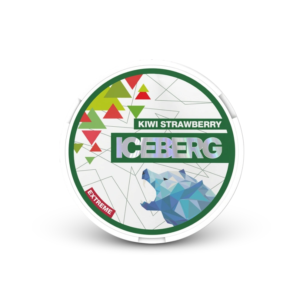Iceberg Kiwi Strawberry – lata de bolsas de nicotina