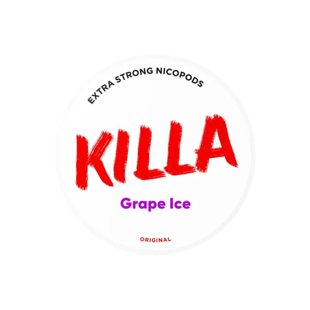 KILLA Grape Ice – can of nicotine pouches