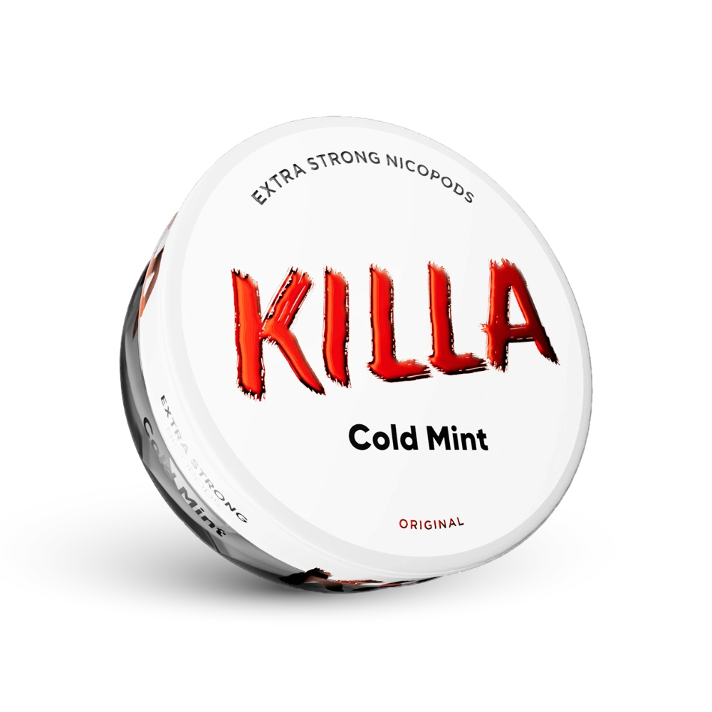 Killa Cold Mint Extra Strong Nicotine Pouches, Dose mit 16mg Stärke, Minzgeschmack