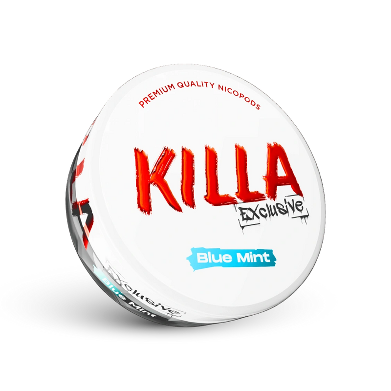 Killa Exclusive Blue Mint Nicotine Pouches Dose mit Minz-Aroma in Premium-Qualität