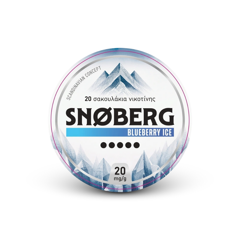 SNOBERG Blueberry Ice 13mg – can of nicotine pouches