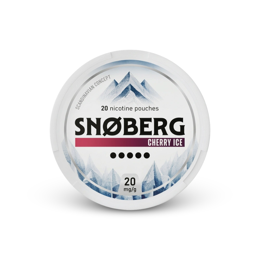 SNOBERG Cherry Ice 13mg – κουτί σακουλάκια νικοτίνης