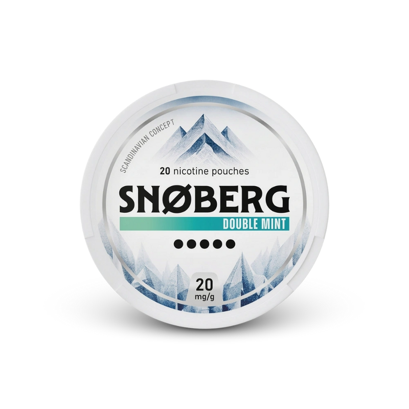 SNOBERG Double Mint 13mg – can of nicotine pouches