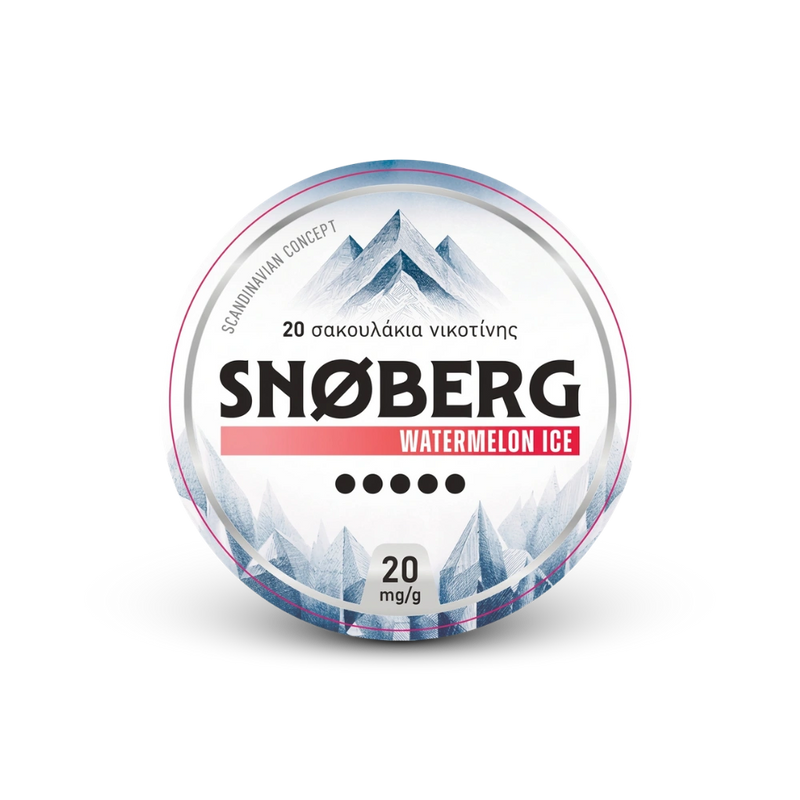 SNOBERG Watermelon Ice 13mg – κουτί σακουλάκια νικοτίνης