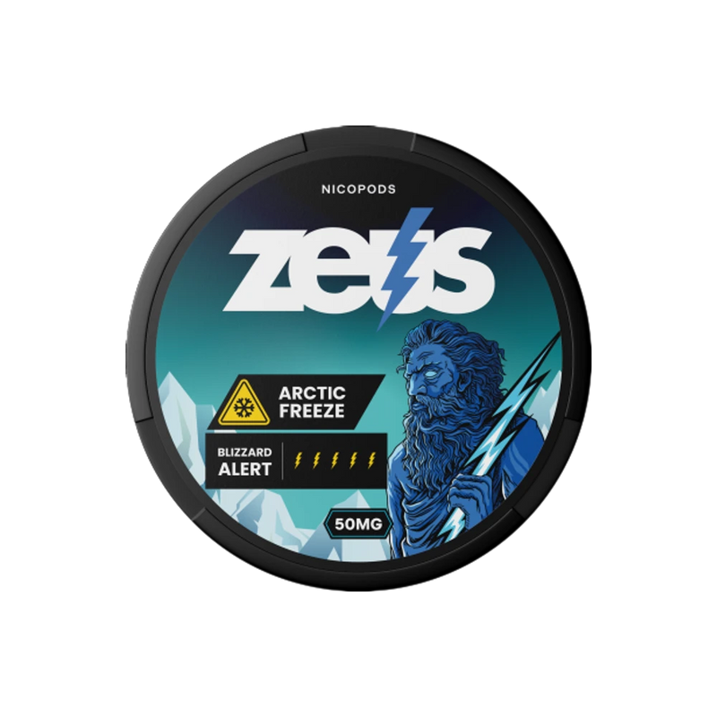 Zeus Arctic Freeze 50mg Dosis Reverso – Aroma de Mentol, Ultra Fuerte, 20 Bolsas/Dosis