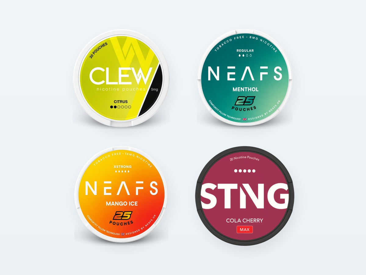 Nicotine pouches: CLEW, NEAFS, STNG