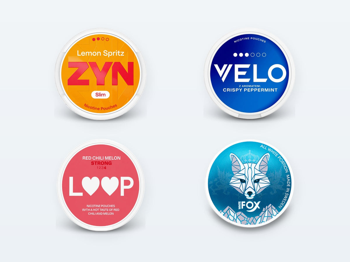 Nicotine pouches: ZYN, VELO, Loop, White Fox