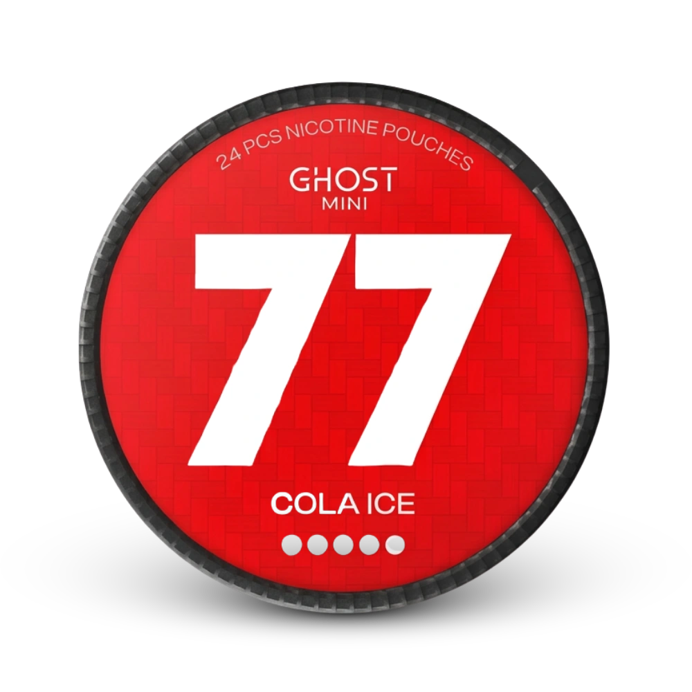 Ghost Mini Cola Ice 77 mg Nicotine Pouches mit Cola-Eis-Geschmack, 24er Dose, extra starke Intensität