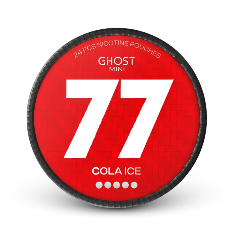 Ghost Mini Cola Ice 77 mg Nicotine Pouches mit Cola-Eis-Geschmack, 24er Dose, extra starke Intensität