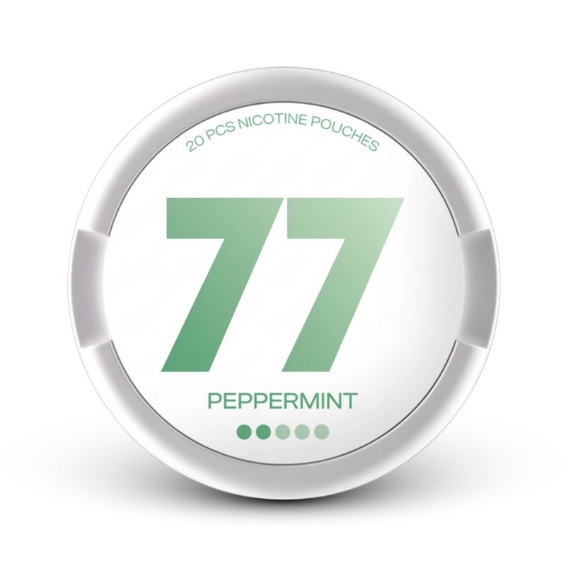 77 Light Peppermint Nicotine Pouches, 20er Dose, mittlere Stärke mit Pfefferminz-Geschmack