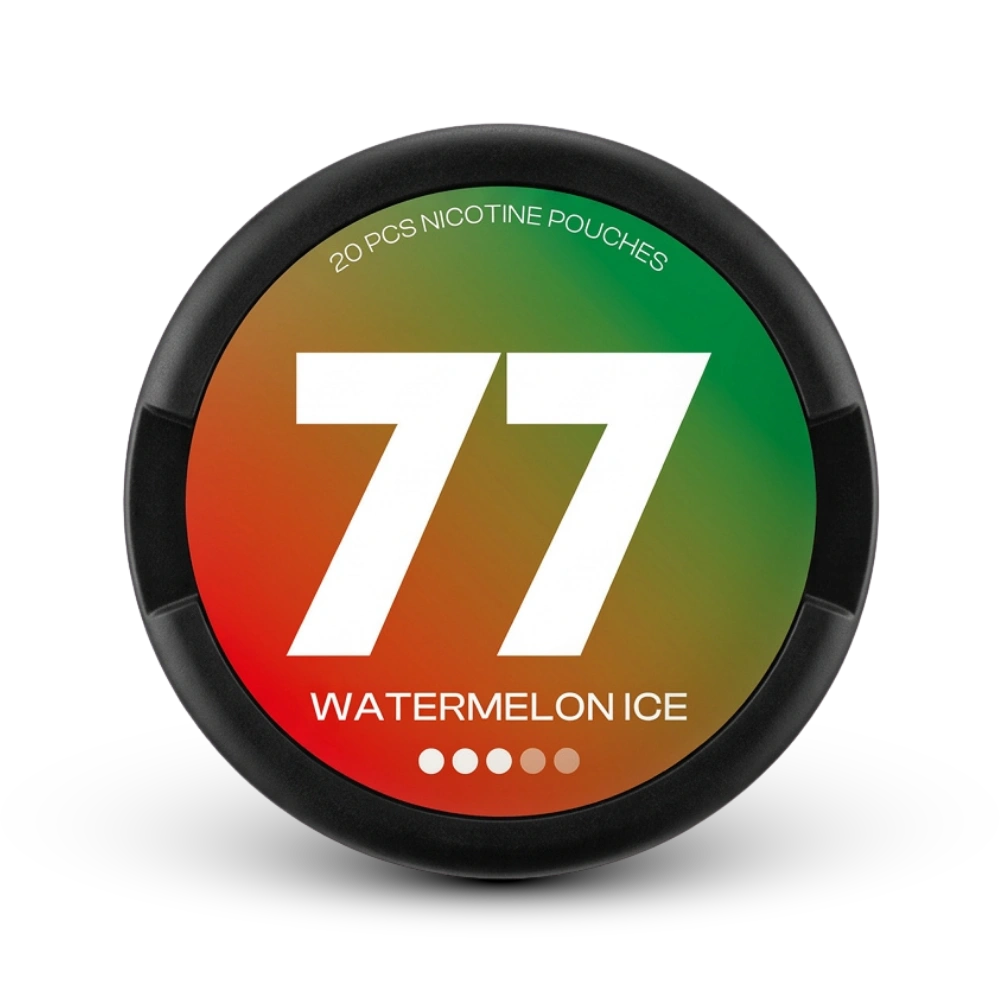 77 Medium Watermelon Ice Nicotine Pouches, 20er Dose, Wassermelone-Eis-Aroma