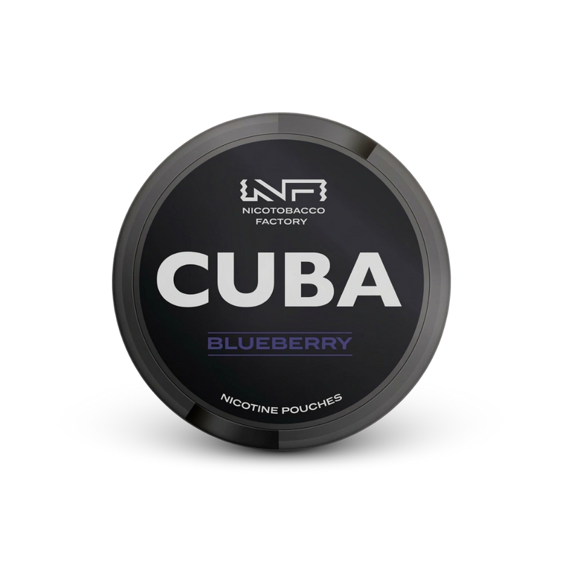 Cuba Black Blueberry – lata de almofadinhas de nicotina