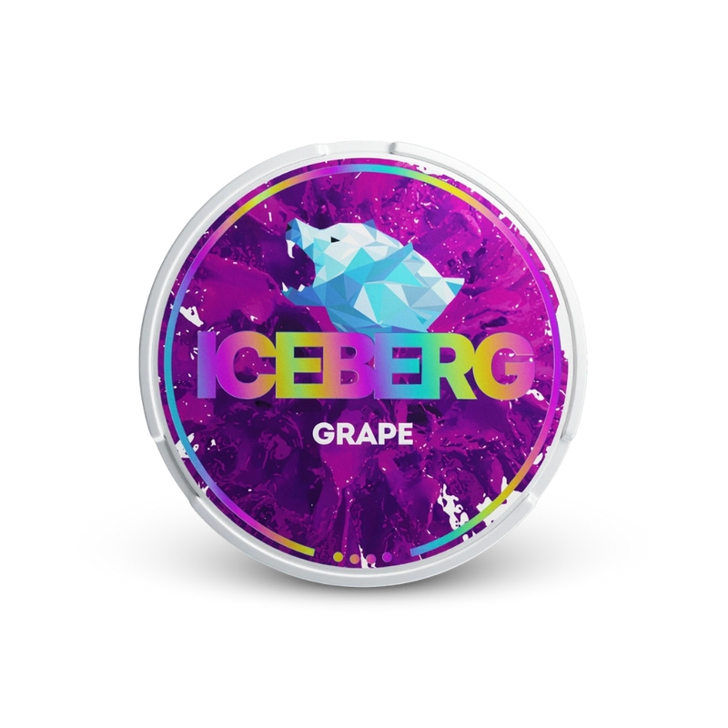 Iceberg Grape – can of nicotine pouches