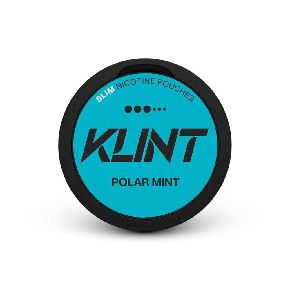 Klint Polar Mint – lata de sachês de nicotina