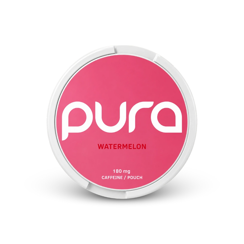 Pura Energy Watermelon 180mg – can of nicotine pouches