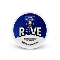 RAVE Cola Explosion 32.5mg – can of nicotine pouches