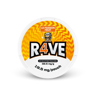 RAVE La Passion Fruit 32.5mg – can of nicotine pouches