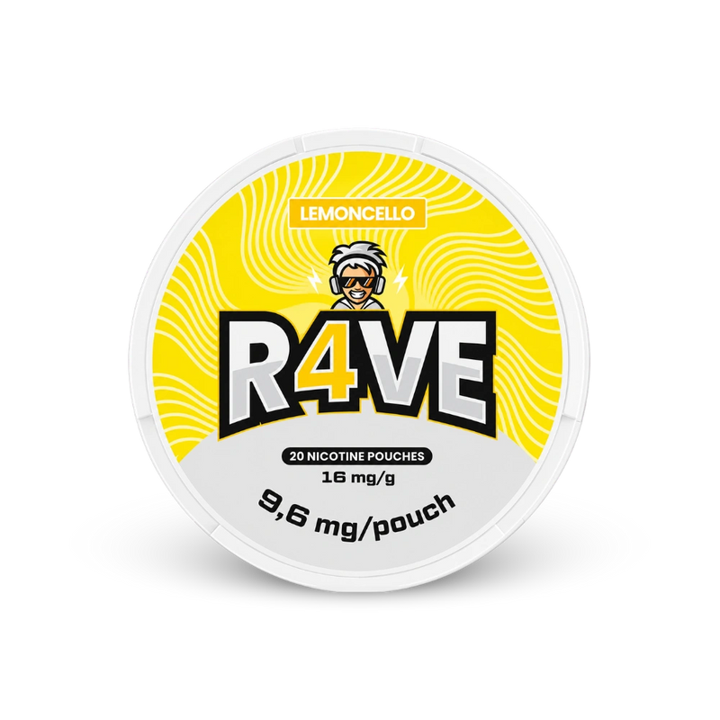 RAVE Lemoncello 16mg – can of nicotine pouches