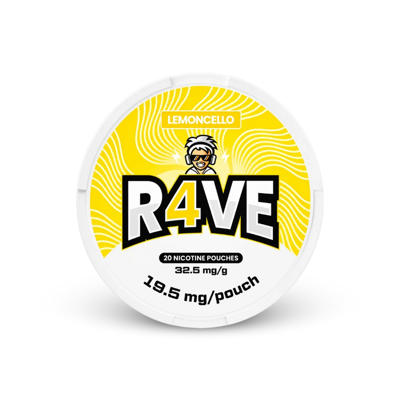 RAVE Lemoncello 32.5mg – can of nicotine pouches