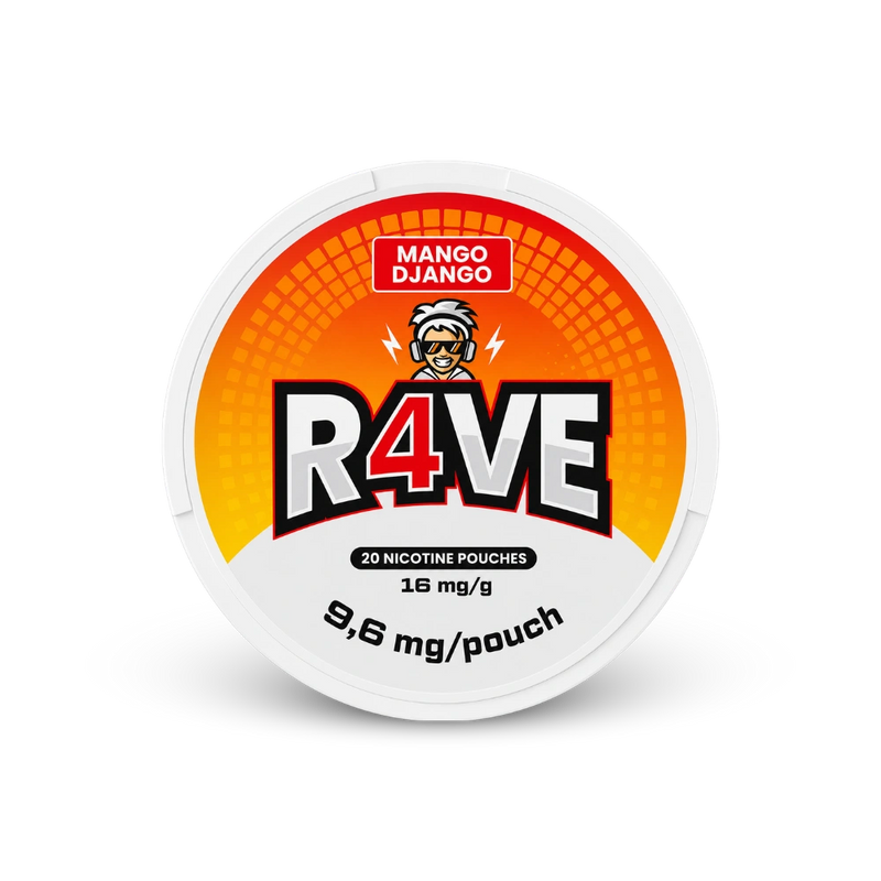 RAVE Mango Django 16MG – can of nicotine pouches